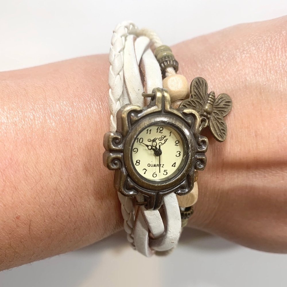 Watch Bracelet Charm Dragonfly Beads Multi Layers